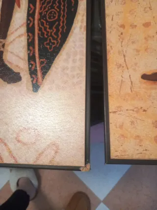 2 Quadri Decorativi Africani