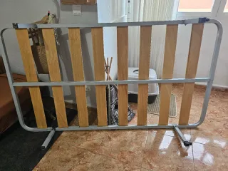 Somier 105x90cm Metal y Madera