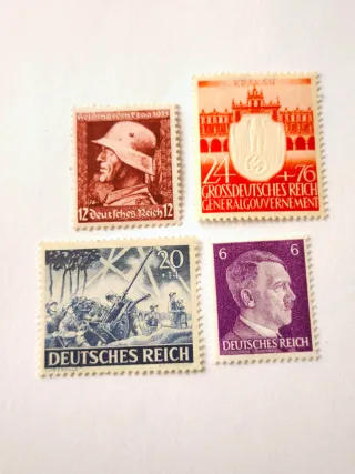 Lote 4 sellos época nazi