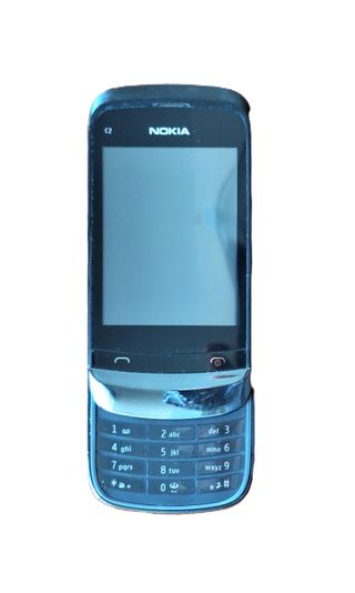 Nokia C2-02 Táctil Deslizante Negro/Plateado