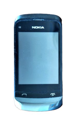 Nokia C2-02 Táctil Deslizante Negro/Plateado