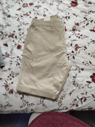 Pantalones cortos Tom Tailor beige talla M