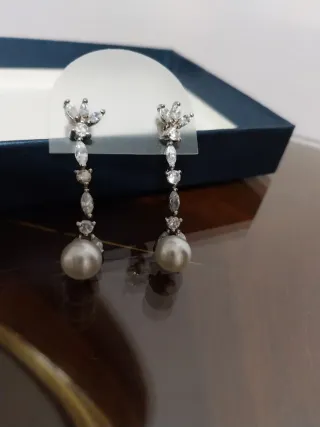 Pendientes Plata Mujer Mackenzie joyas en plata .