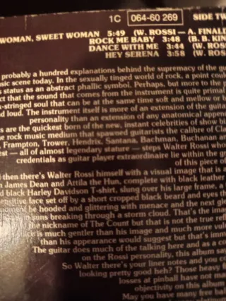LP Walter Rossi 1976 Hard Rock