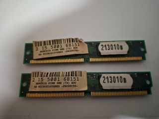 2 Memorias SIMM 8MB EDO 72 contactos