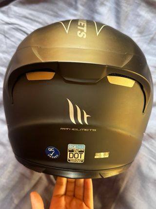 Casco Moto MT Helmets KR2 Negro Mate