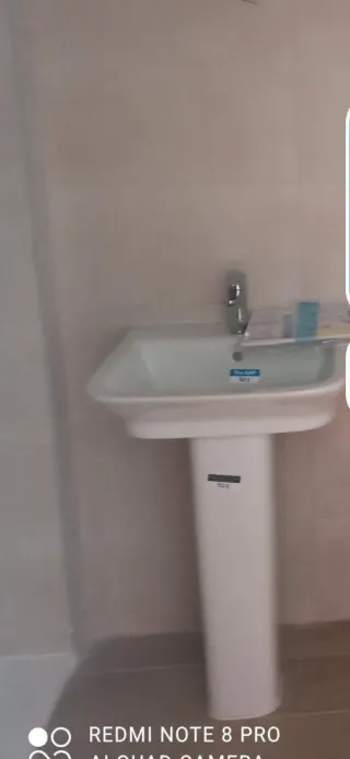 Lavabo con columna Blanco Porcelana