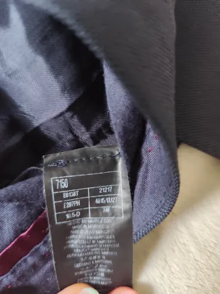 Traje Pedro del Hierro Gris, talla 50