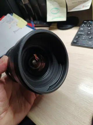 Objetivo Sigma con funda y parasol DG HSM