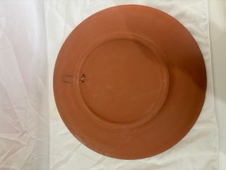 Plato Cerámica Pintado a Mano Decorativo