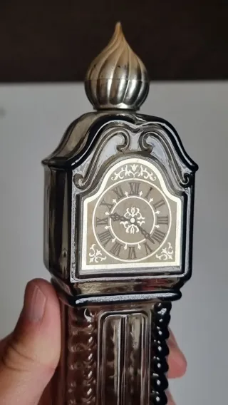 Frasco Perfume Avon Vintage Reloj Marrón/Plata