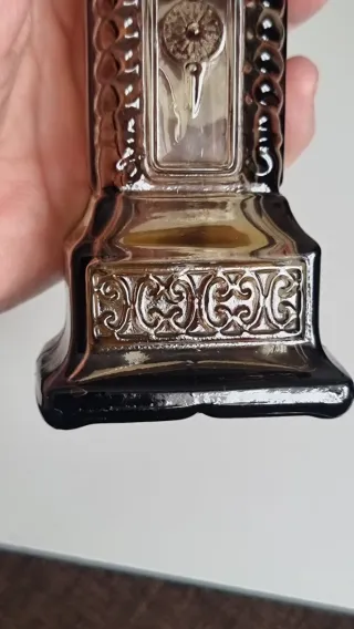 Frasco Perfume Avon Vintage Reloj Marrón/Plata