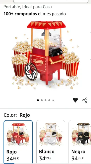 Máquina de Palomitas Estilo Retro