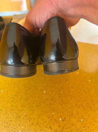 Zapatos de vestir negros charol hombre