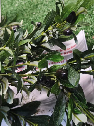 Planta Olivo Decorativa Verde Plástico