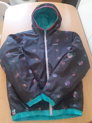 Plumífero reversible 14 años turquesa