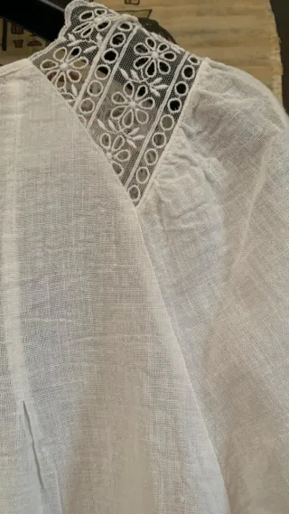 Camicia da notte vintage La Perla bianca