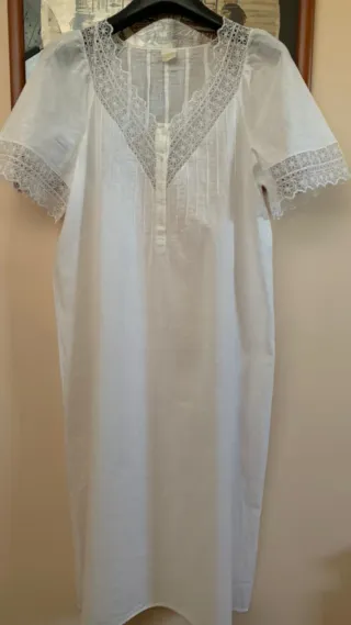 Camicia da notte vintage La Perla bianca