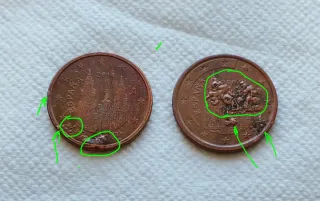 2 Monete da 5 Cent Euro con Errori Rari