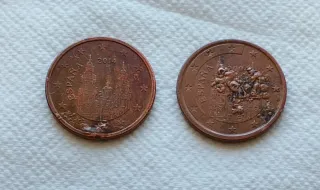 2 Monete da 5 Cent Euro con Errori Rari