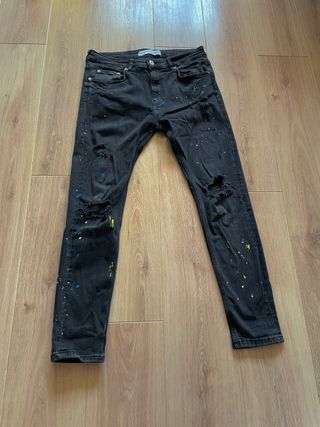 3 Pantalones Vaqueros Largos Rotos