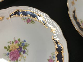 Juego 6 Platos Llanos Bavaria Porzellan Años 70