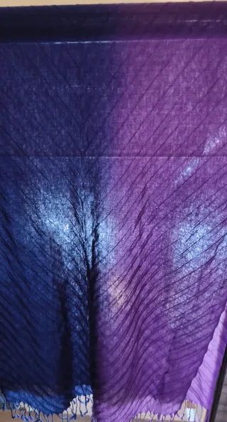 Foulard azul y morado