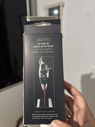 Set Accesorios Vino Caja Madera