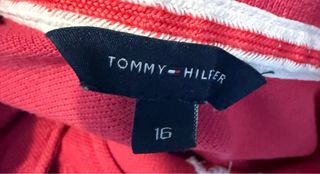 Polo Tommy Hilfiger rojo Hawaii Surf bordado T:L/M