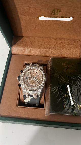 Reloj de lujo con Diamantes Moisanita VVS1