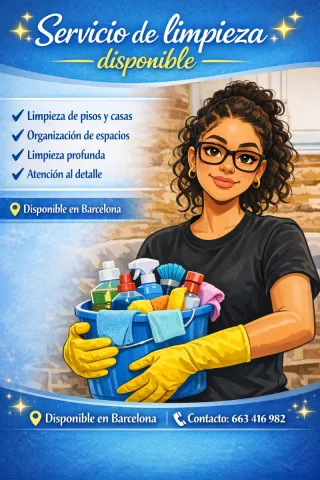 ✨Servicio de limpieza disponible✨