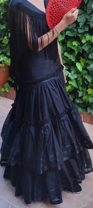 Traje Flamenca Negro Talla 38
