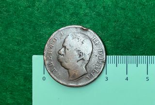 ºoO 10 centésimos Umberto I 1893 - BI - Italia