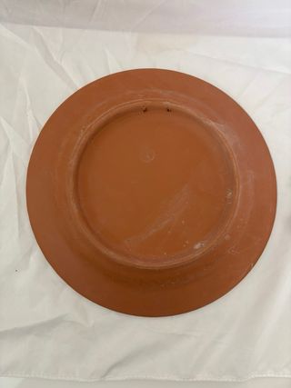 Plato Cerámica Pintado a Mano Vintage