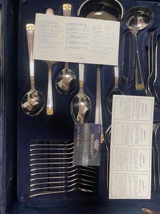 Cubertería BergHOFF 24K Completa + Certificado