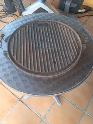 Parrilla redonda hierro fundido