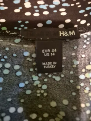 Vestido negro estampado multicolor