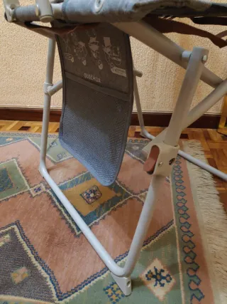 Silla Plegable Quechua Confort Camping Gris