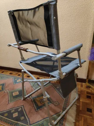 Silla Plegable Quechua Confort Camping Gris