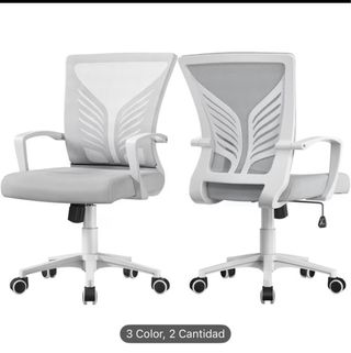 Silla de oficina gris nueva en caja