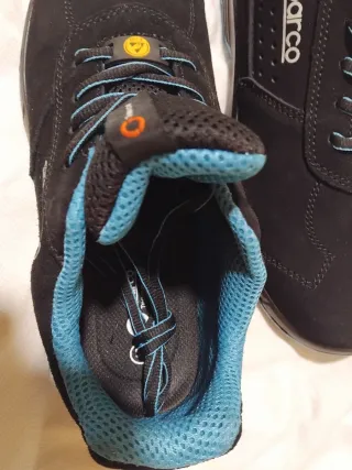 Zapatillas Sparco Talla 43 Negras y Azules Nuevas