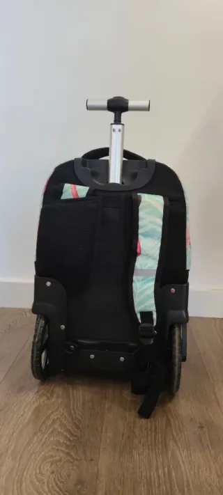 Mochila con ruedas diseño flamencos