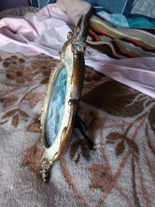 Marco de foto vintage ovalado