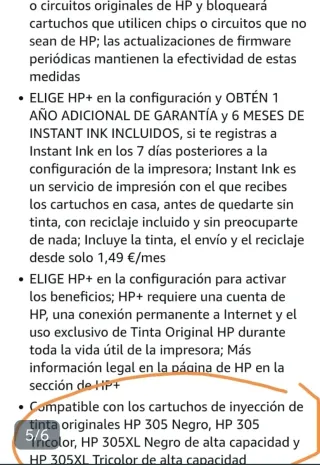 Impresora HP Multifunción Blanca