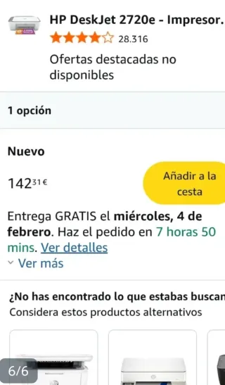 Impresora HP Multifunción Blanca