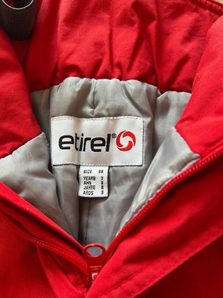 Mono de esquí infantil rojo