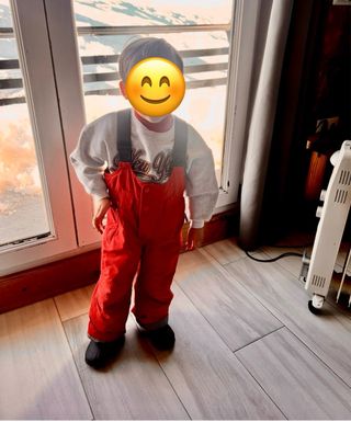 Mono de esquí infantil rojo