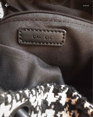 Mochila Parfois cuadros y pata de gallo