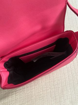 Bolso bandolera fucsia Mango