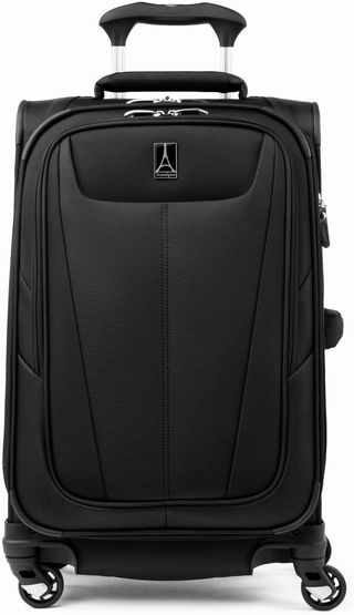 Travelpro Maxlite 5 Set de 2 Piezas de Equipaje Blando expandible, Maleta de Cabina con 4 Ruedas giratorias y Bolsa de Viaje bajo Asiento, Ligera, para Hombre y Mujer, Negro -, Carry-on 21-Inch, NUEVO